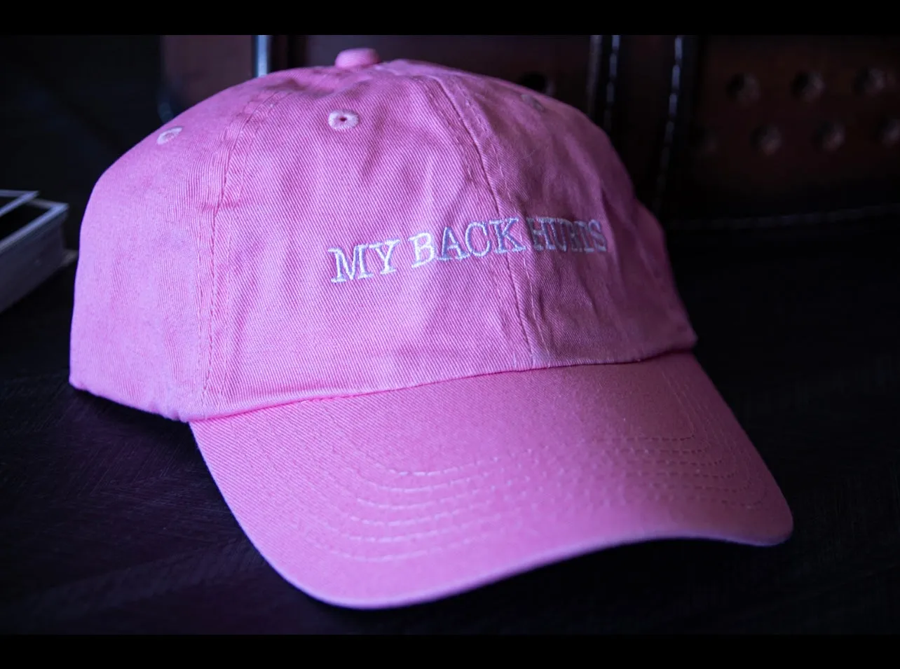 (                                                                                                                                                                                       My Back Hurts (Depth Dad Hats)