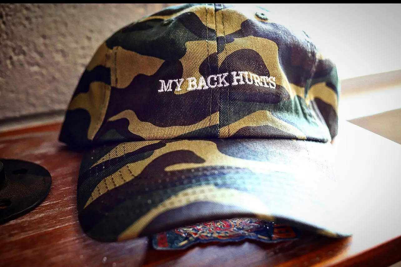 (                                                                                                                                                                                       My Back Hurts (Depth Dad Hats)
