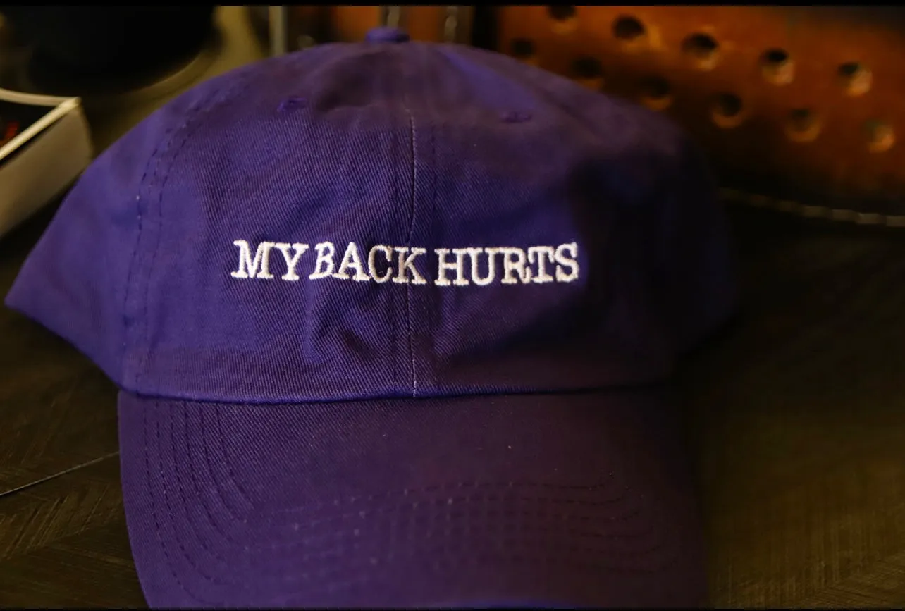 (                                                                                                                                                                                       My Back Hurts (Depth Dad Hats)