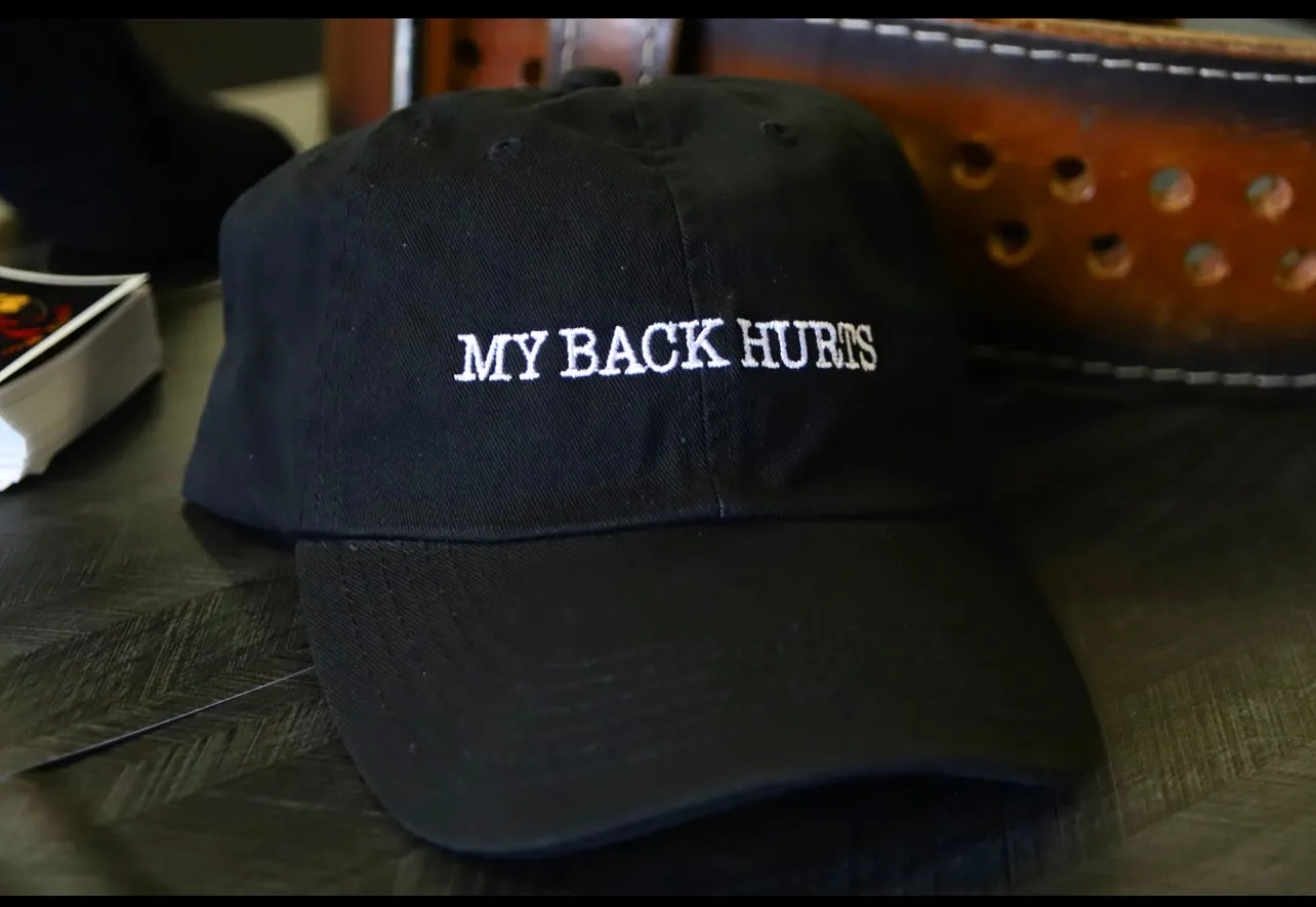 (                                                                                                                                                                                       My Back Hurts (Depth Dad Hats)
