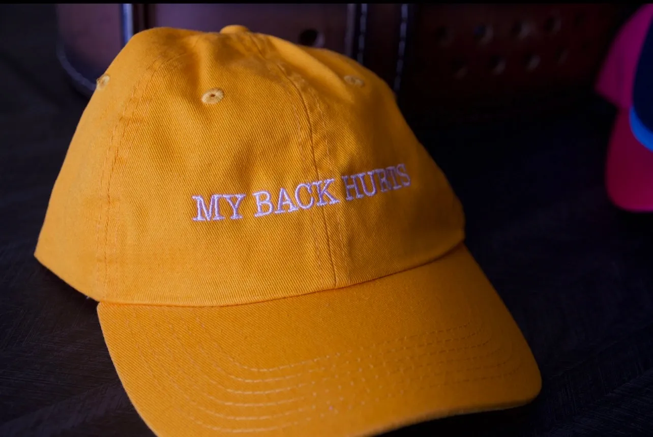 (                                                                                                                                                                                       My Back Hurts (Depth Dad Hats)