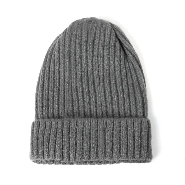 2020 New Womens Beanie Hat warm Autumn Women Wool Knit Beanie Hat Cuff Beanie Watch Cap for Girls Spring Skull Hats for Female