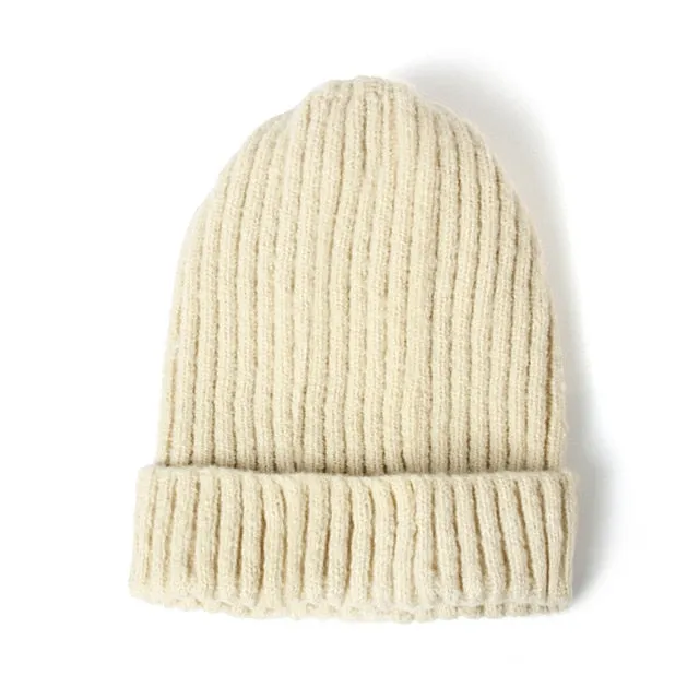 2020 New Womens Beanie Hat warm Autumn Women Wool Knit Beanie Hat Cuff Beanie Watch Cap for Girls Spring Skull Hats for Female