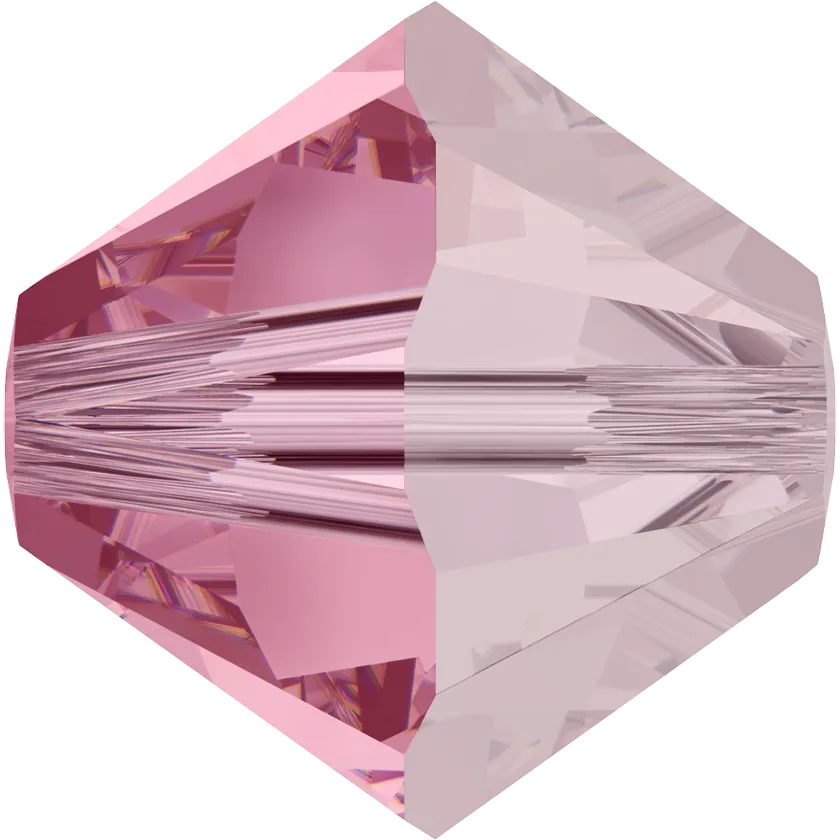 5328 Swarovski Bicone Beads, Light Rose Satin (223 SATIN)