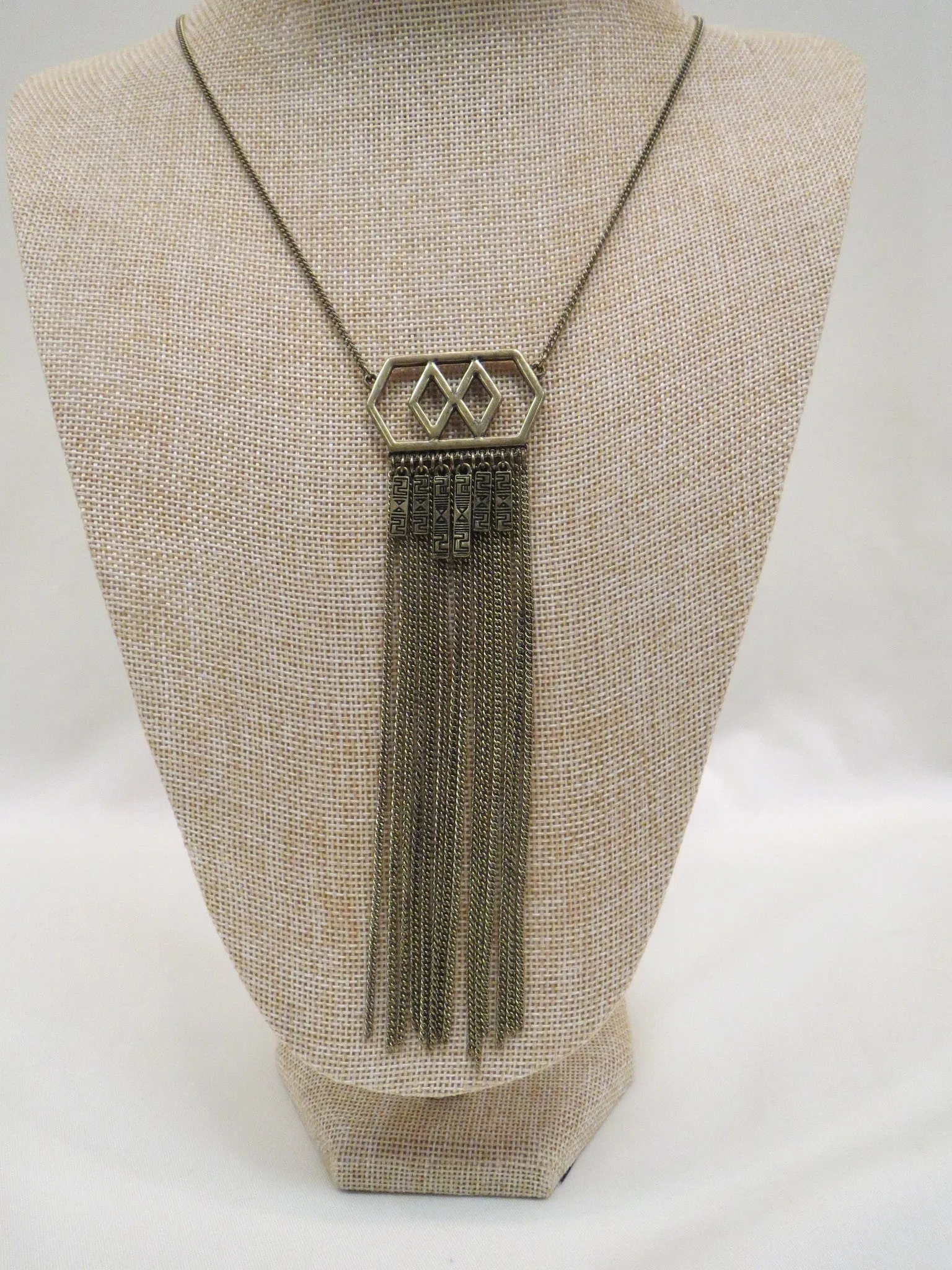 ADO | Aztec Gold Pendant Necklace Long