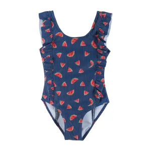 Andy & Evan UPF 50  Navy Watermelon Print One-Piece Swim Suit