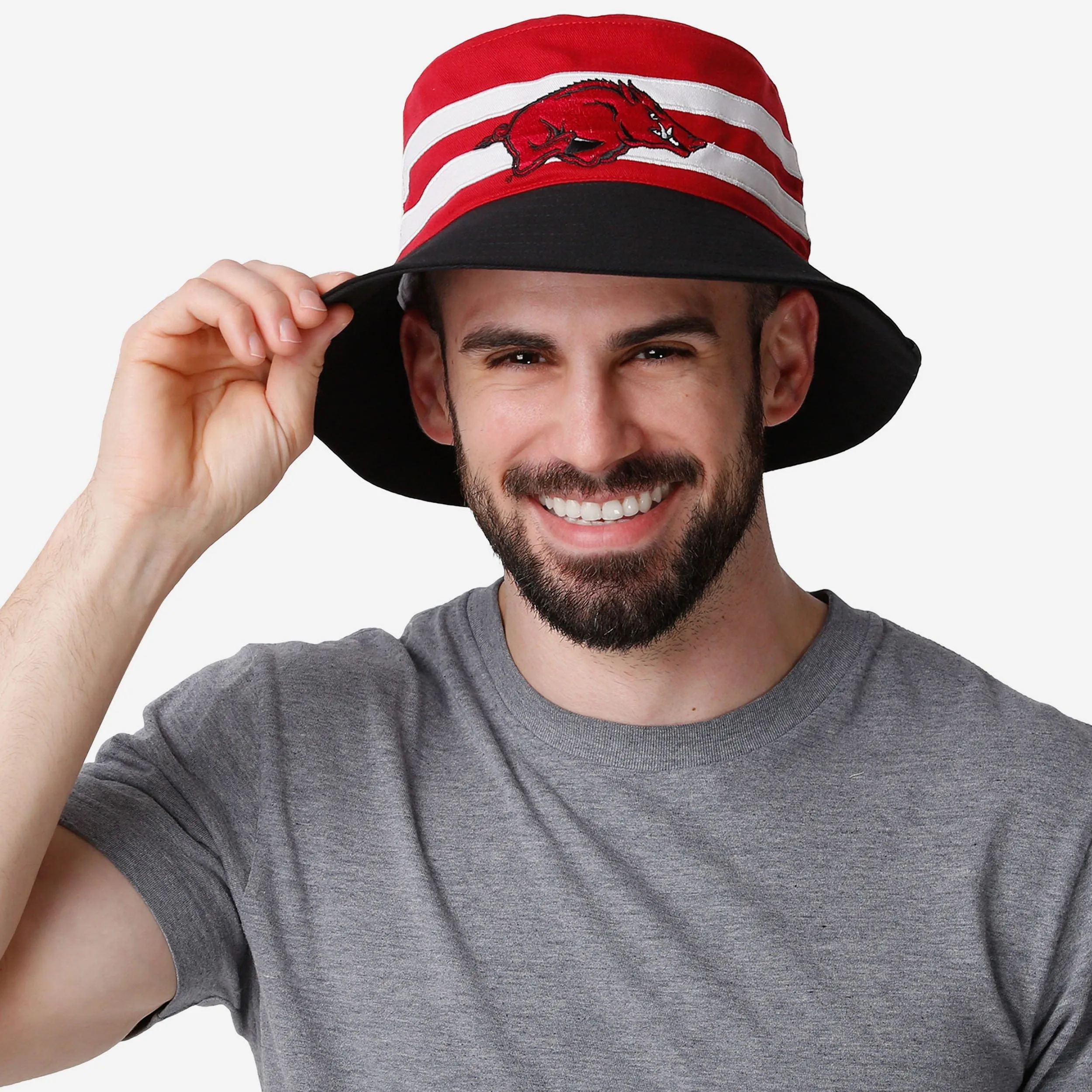 Arkansas Razorbacks Team Stripe Bucket Hat