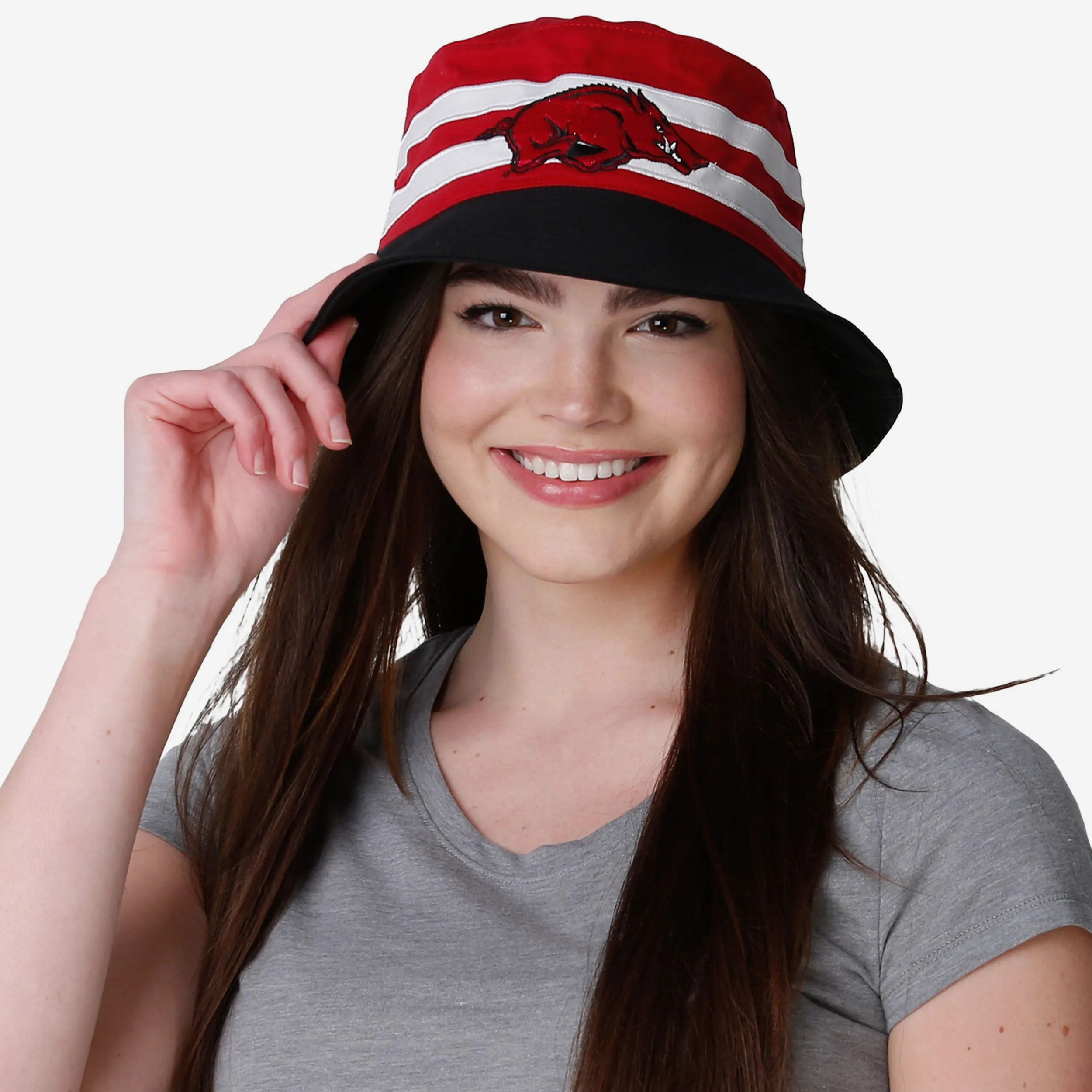 Arkansas Razorbacks Team Stripe Bucket Hat