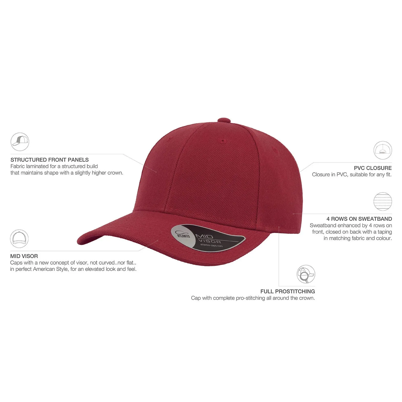Atlantis - Beat Cap - Snapback - Red