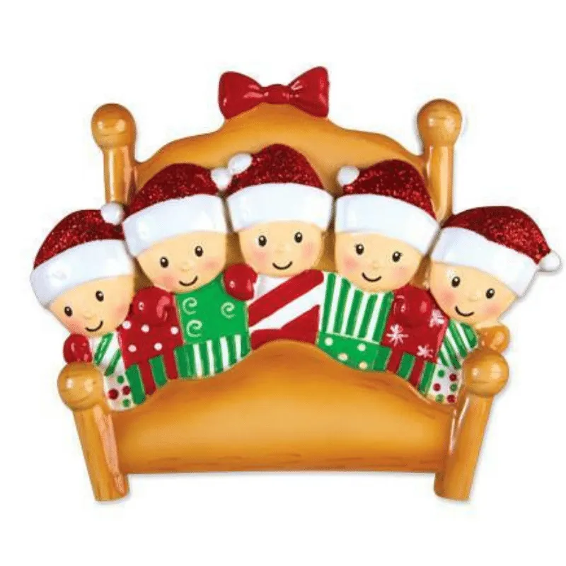 Bed Family (5) Decoration, Personalised Gift