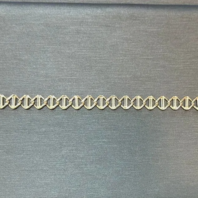 Ben Garelick Estate 14K Yellow Gold 8.5 Inch Fancy Link Bracelet