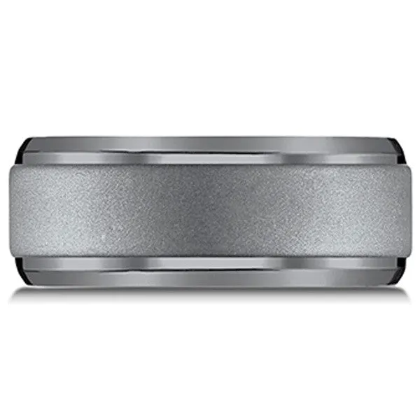 Benchmark Tantalum Powder Coated Wedding Band