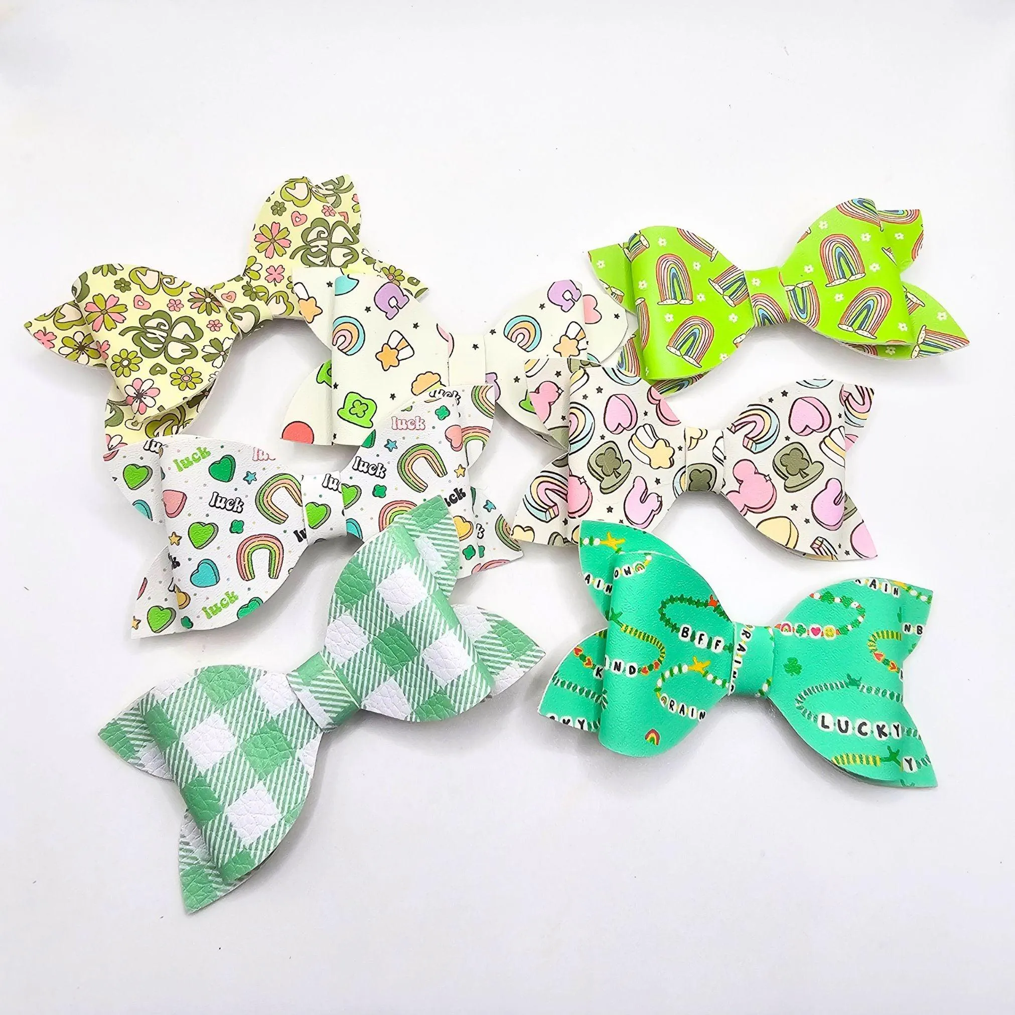 BFF Faux Leather Hair Bows