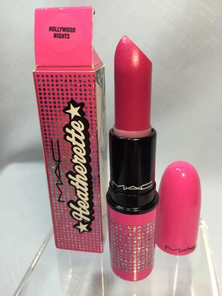 BNIB MAC Hollywood Nights Lipstick Heatherette Collection Satin New With Box