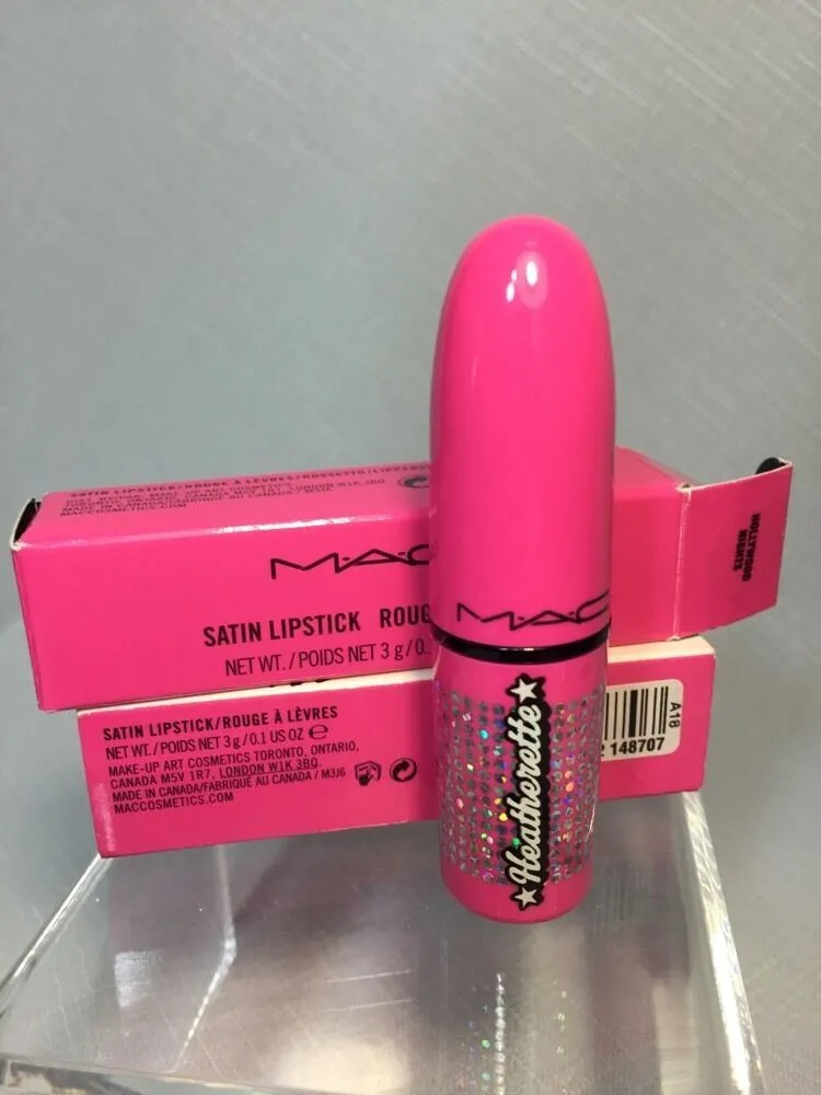 BNIB MAC Hollywood Nights Lipstick Heatherette Collection Satin New With Box