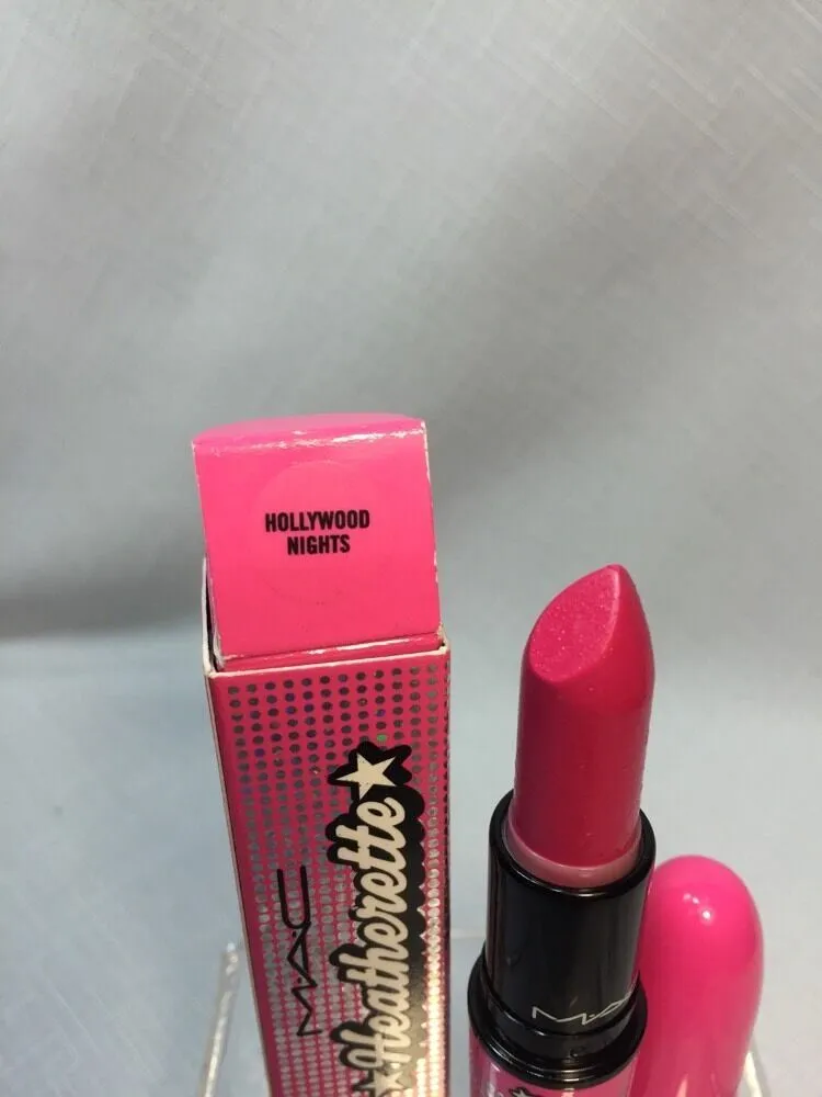 BNIB MAC Hollywood Nights Lipstick Heatherette Collection Satin New With Box