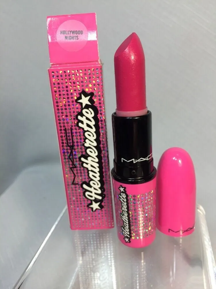 BNIB MAC Hollywood Nights Lipstick Heatherette Collection Satin New With Box