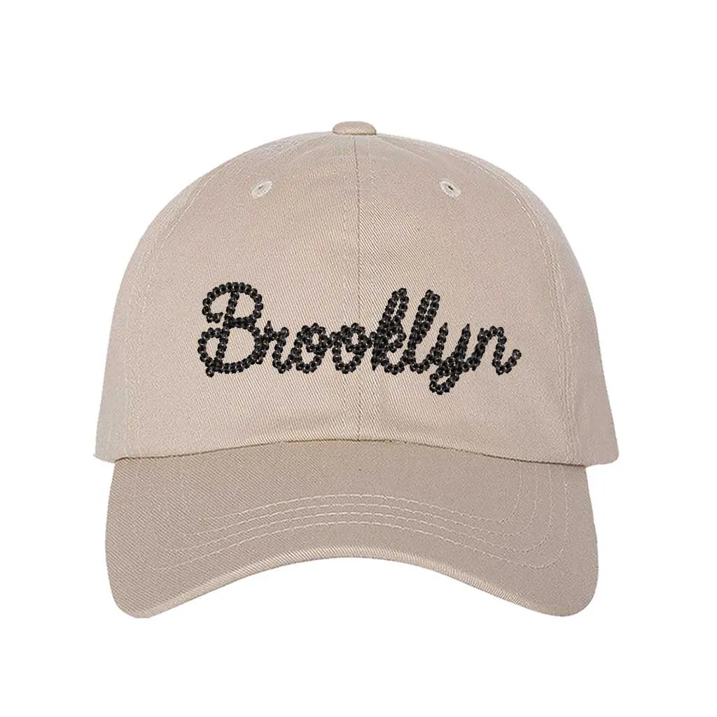 Brooklyn Chain Stitch Embroidered Baseball Hat 🧢🌆