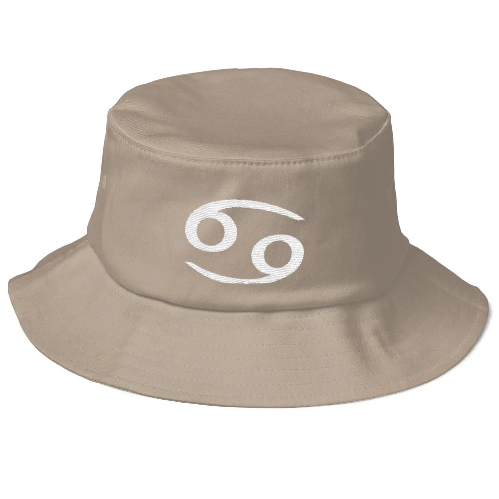 CANCER HAT - Zodiac Text Symbol Design - Bucket Hat