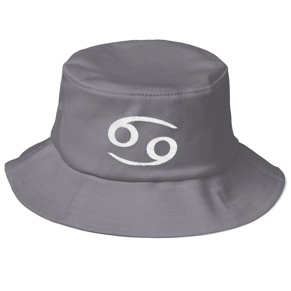CANCER HAT - Zodiac Text Symbol Design - Bucket Hat