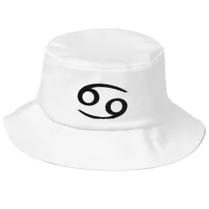 CANCER HAT - Zodiac Text Symbol Design - Bucket Hat