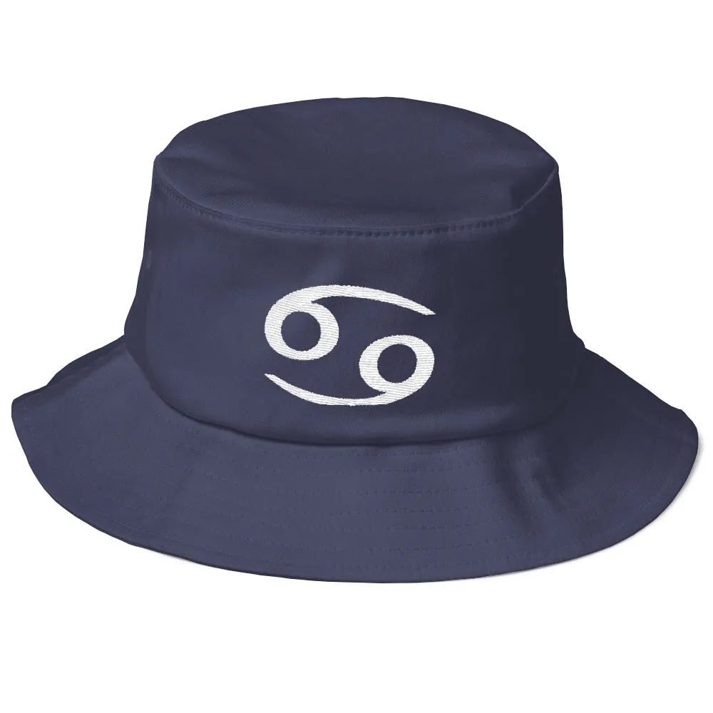 CANCER HAT - Zodiac Text Symbol Design - Bucket Hat