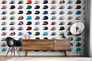 Caps NBA wall mural WIV- 916 - The Ultimate Basketball & Streetwear Fusion