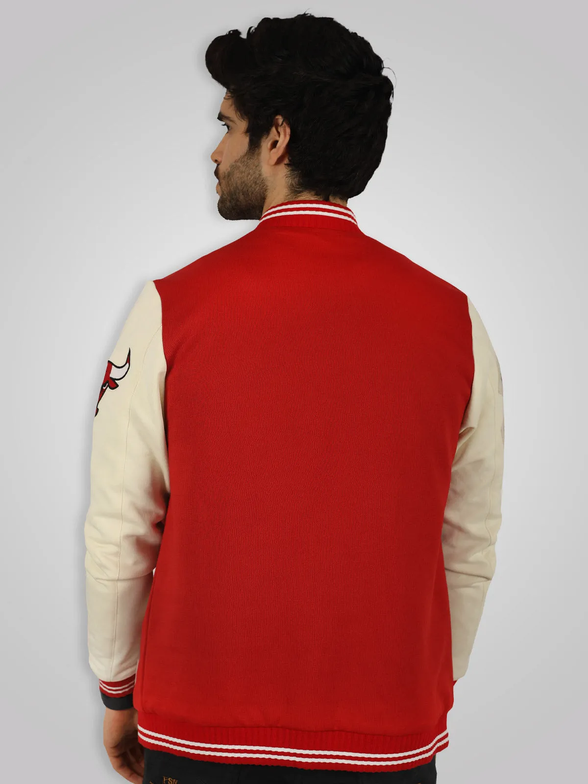 Chicago Bulls: Letterman Jacket - Red