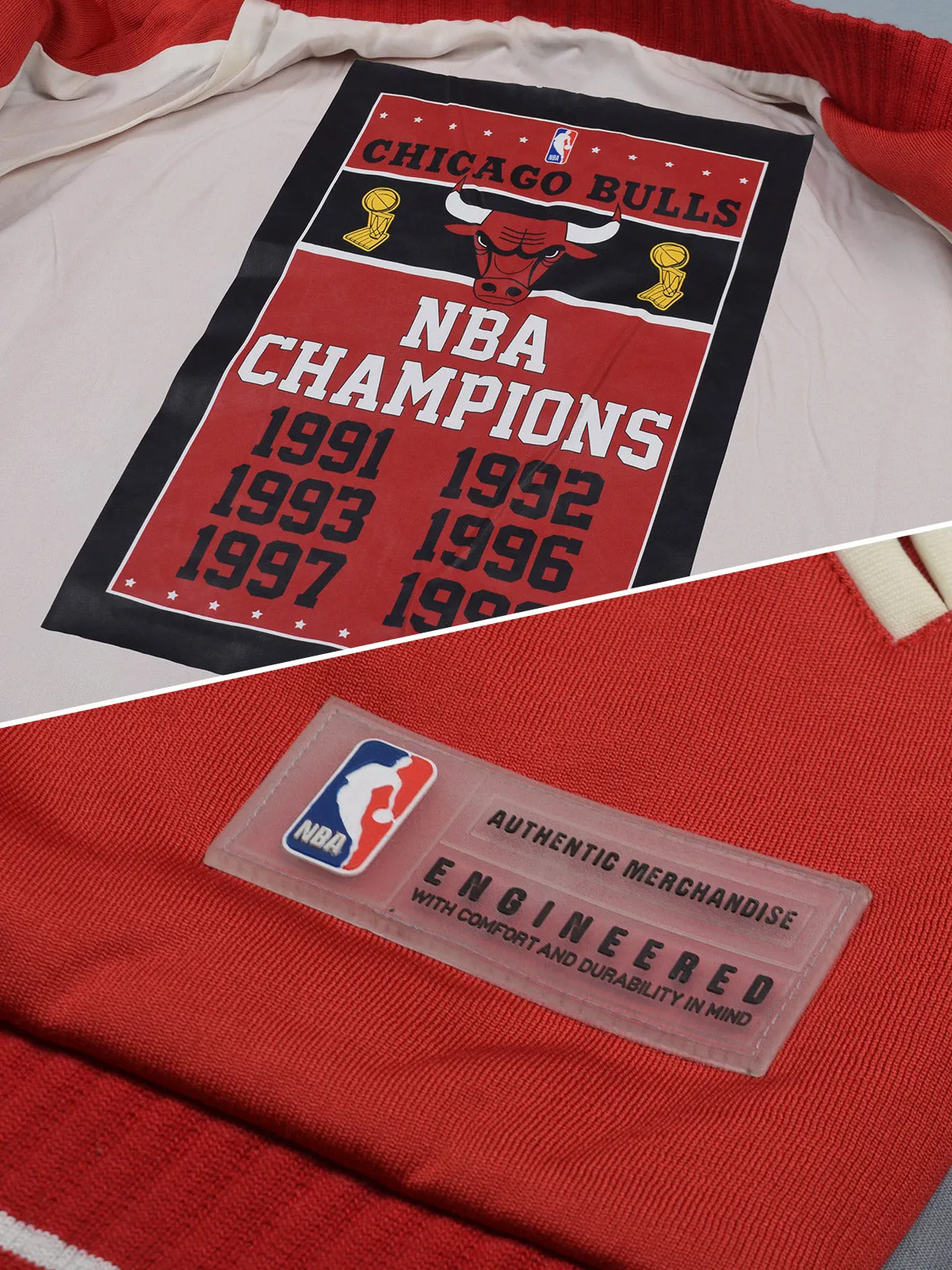 Chicago Bulls: Letterman Jacket - Red