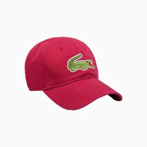 Contrast Strap And Oversized Crocodile Cotton Cap