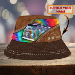 Custom Bucket Hat - Hippie Leather Car - 491