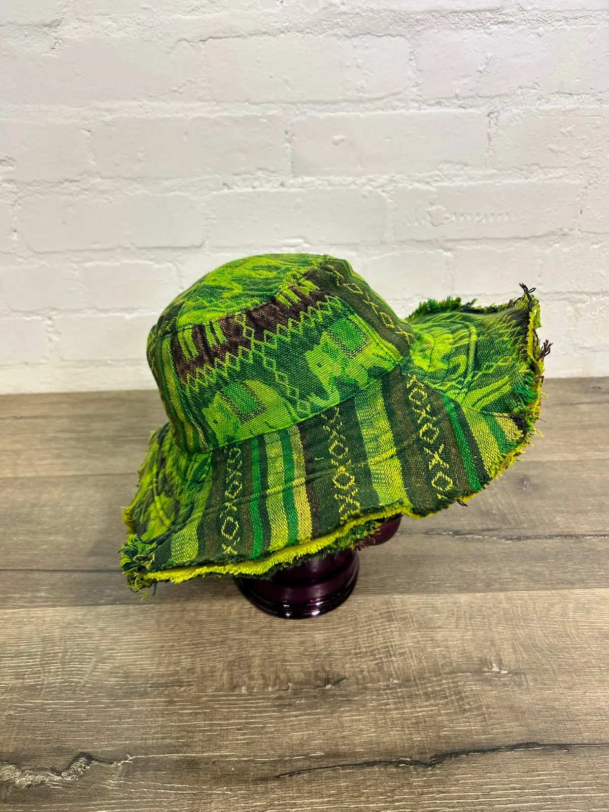 Elephant Patch Wide Brim Sun Hat