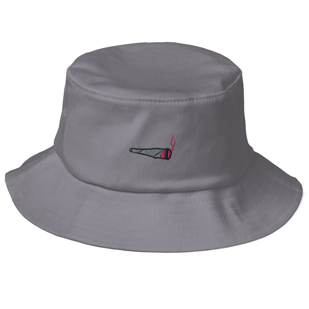 Embroidered Doobie Logo - Old School Bucket Hat