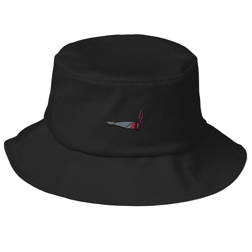 Embroidered Doobie Logo - Old School Bucket Hat