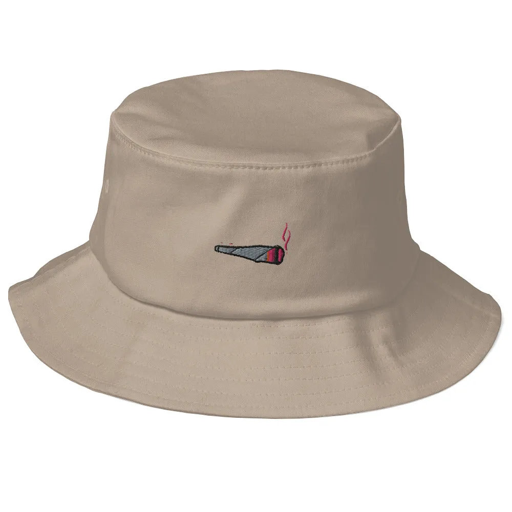 Embroidered Doobie Logo - Old School Bucket Hat