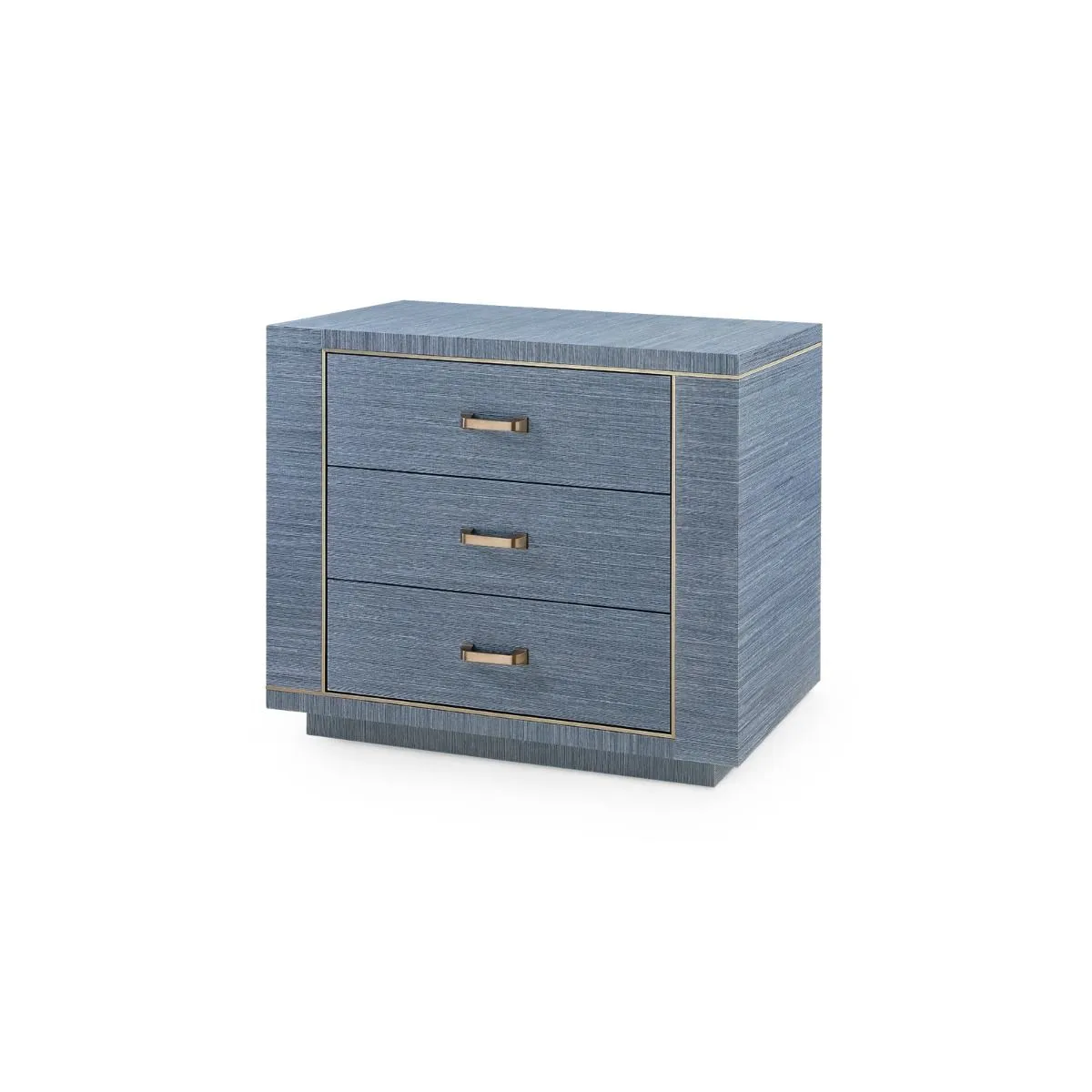 Ethan 3-Drawer End Table / Navy Blue