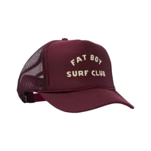 Fat Boy Surf Club Foam Trucker Hat - Maroon