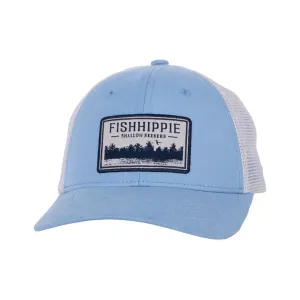Fish Hippie Shallow Seekers Trucker Hat (Carolina Blue)