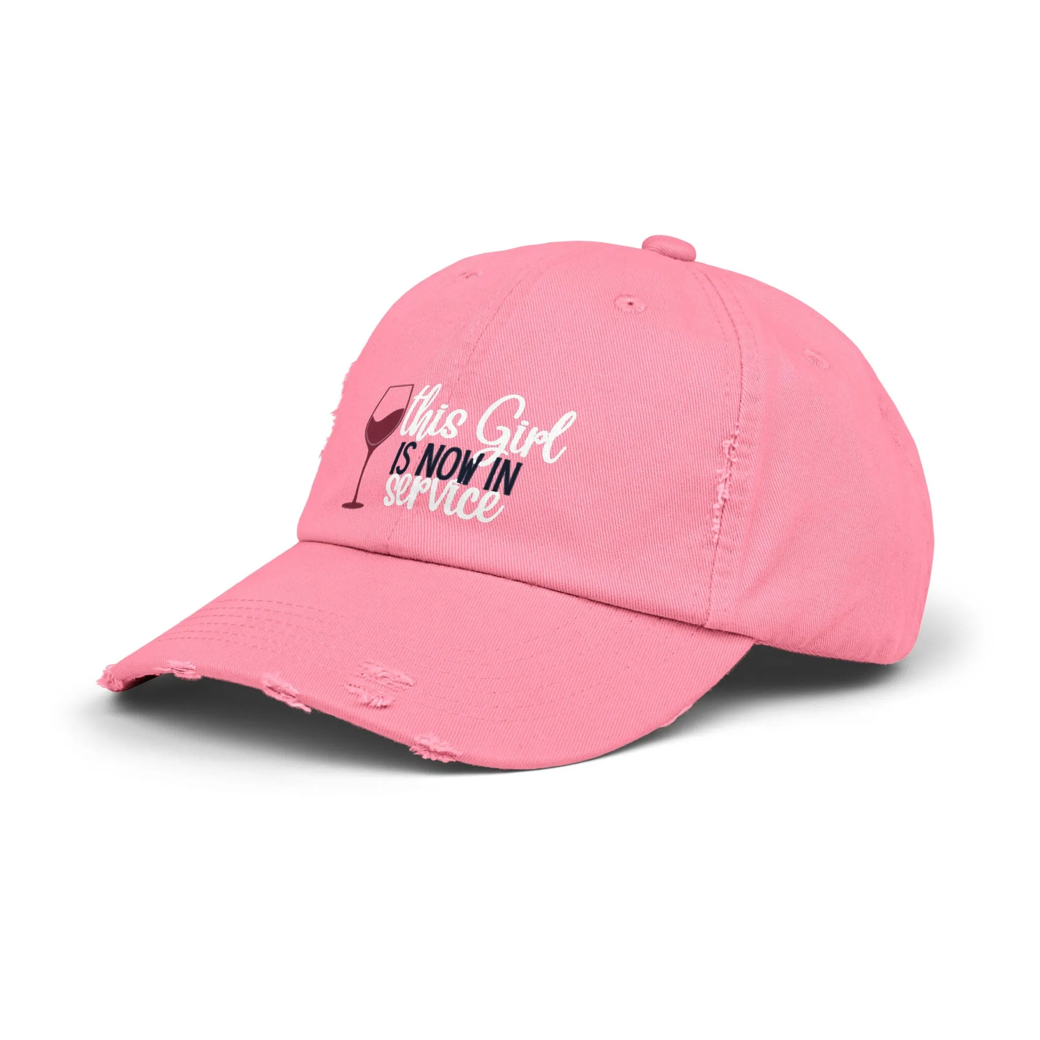 Girl in Service Distressed Cap