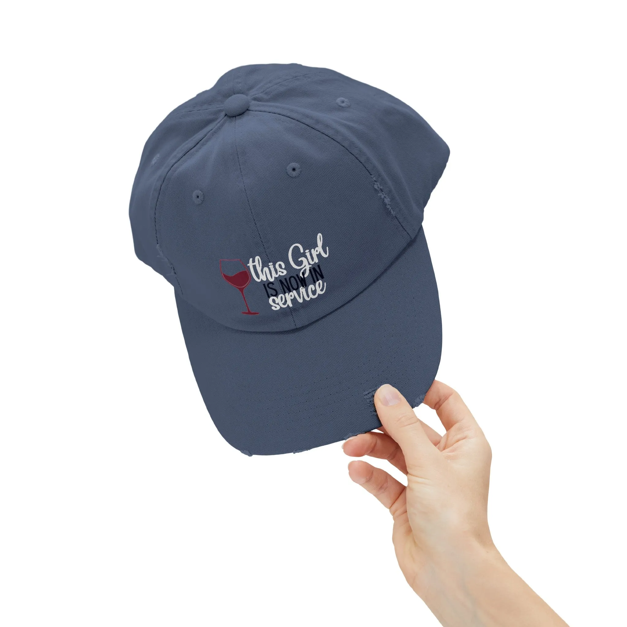 Girl in Service Distressed Cap