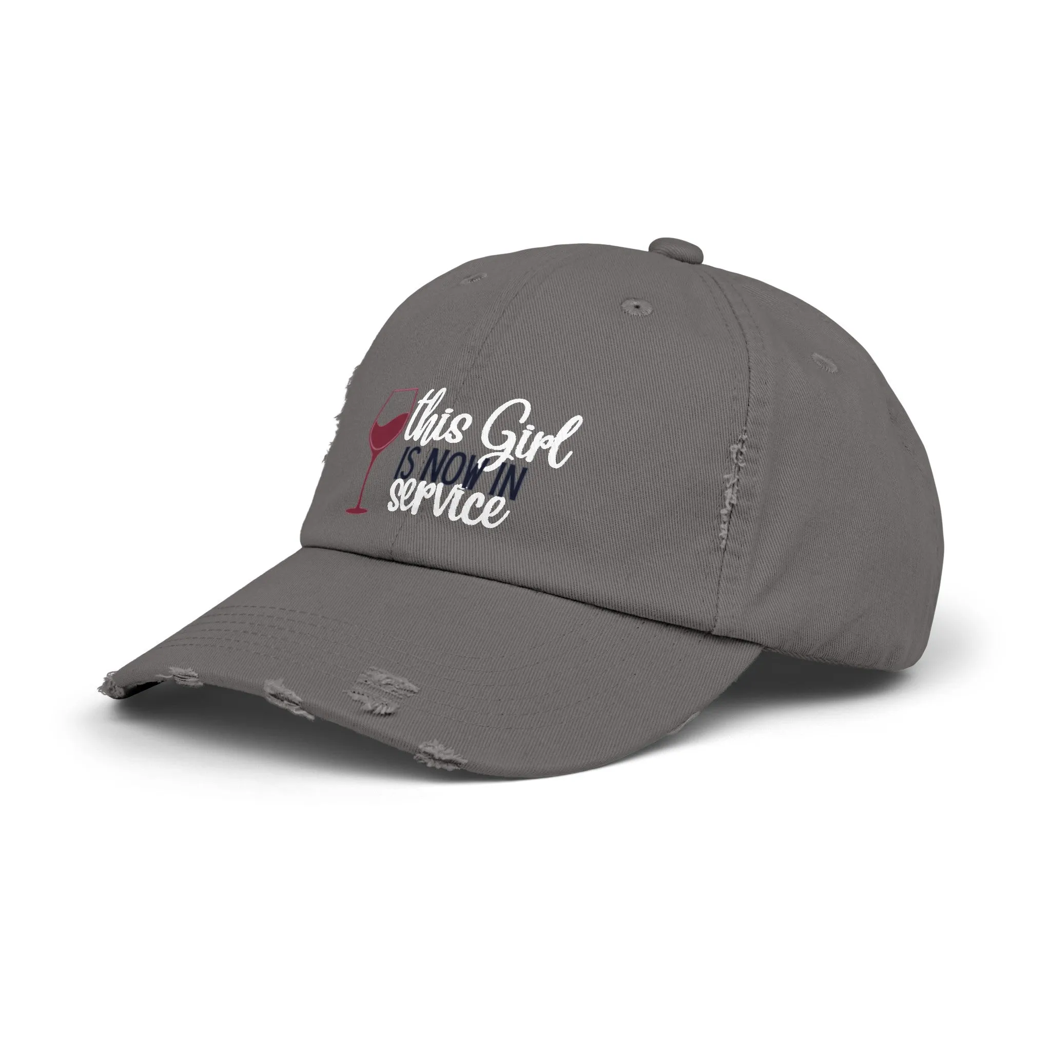 Girl in Service Distressed Cap