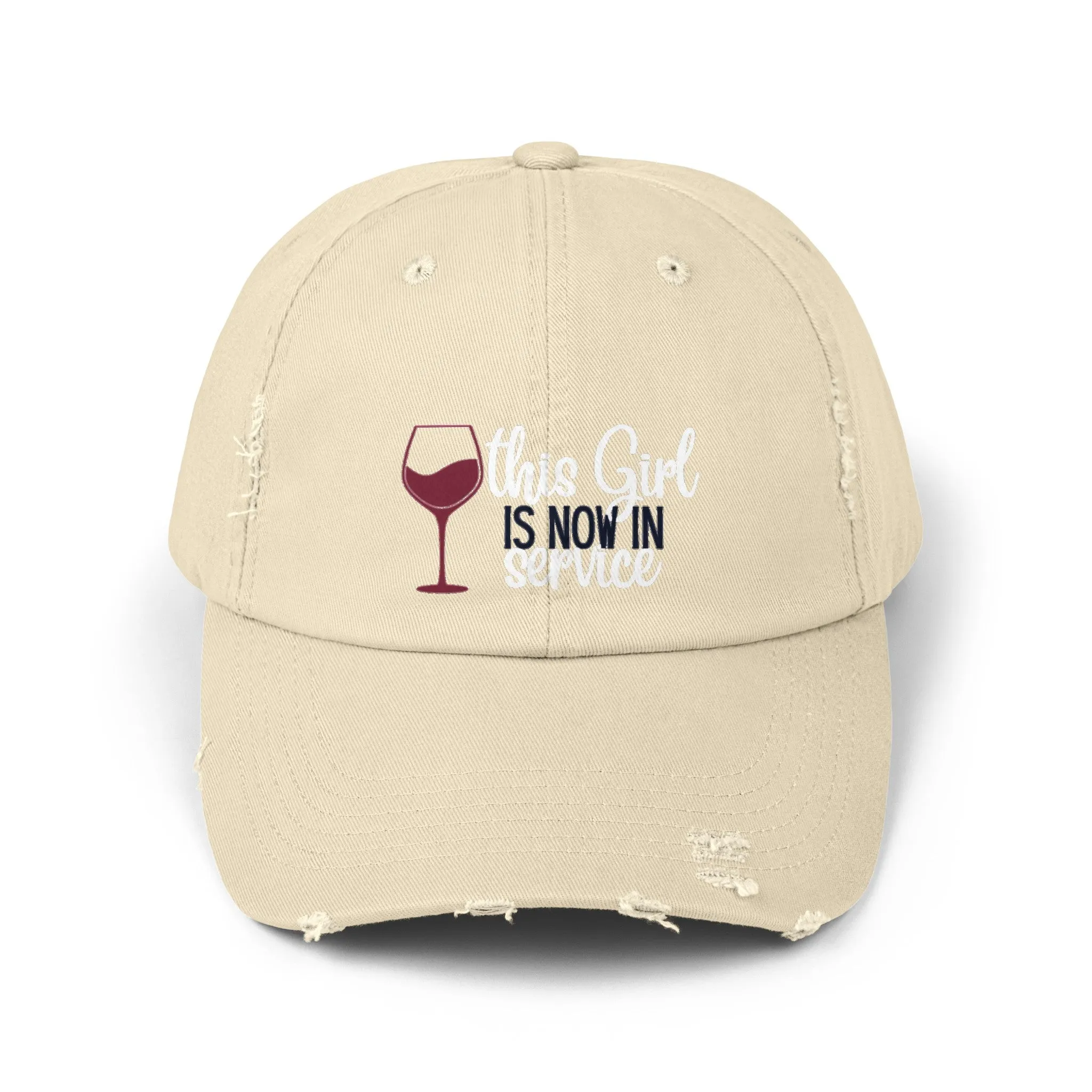 Girl in Service Distressed Cap