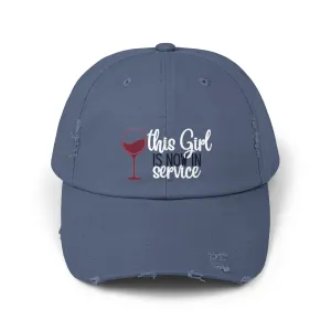 Girl in Service Distressed Cap
