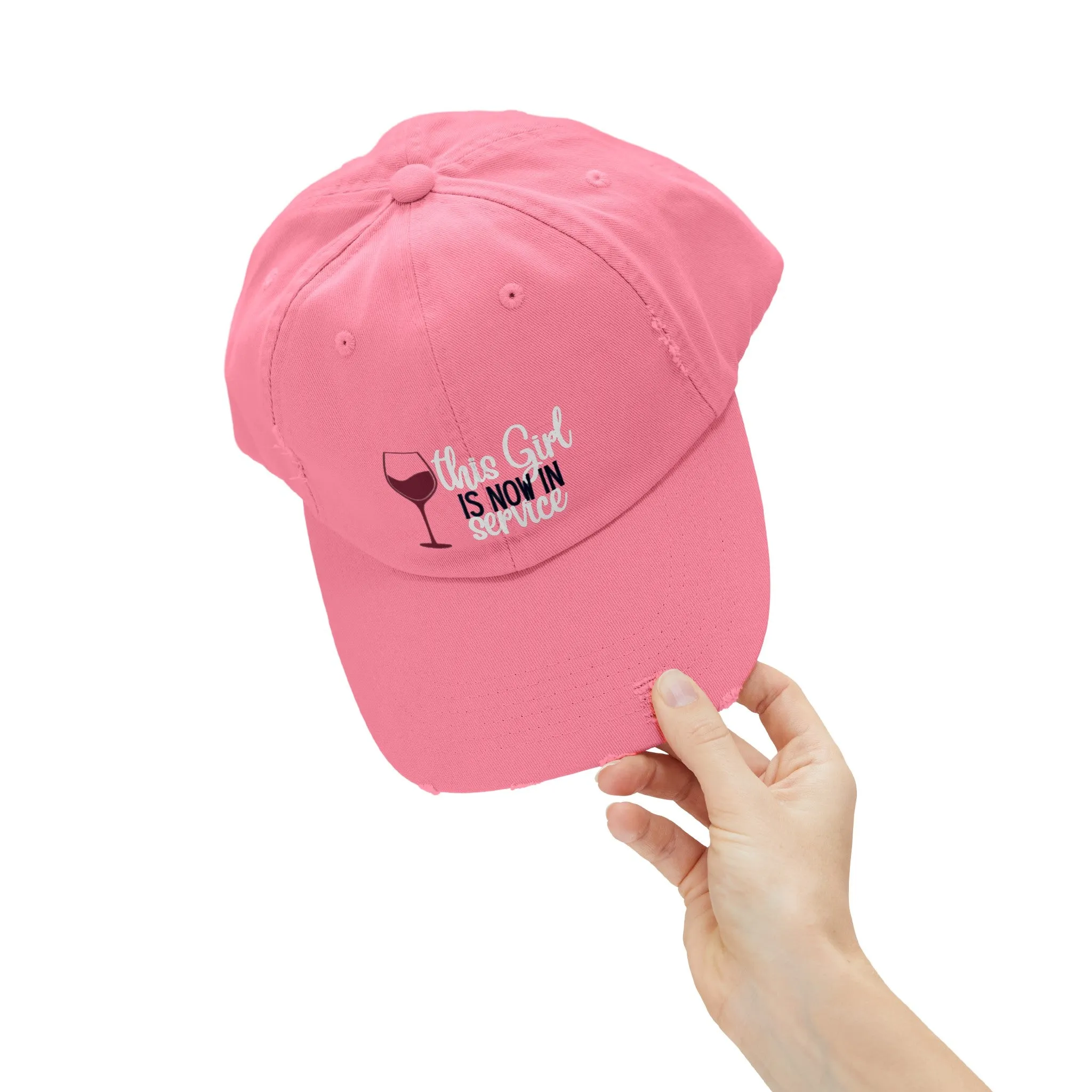 Girl in Service Distressed Cap