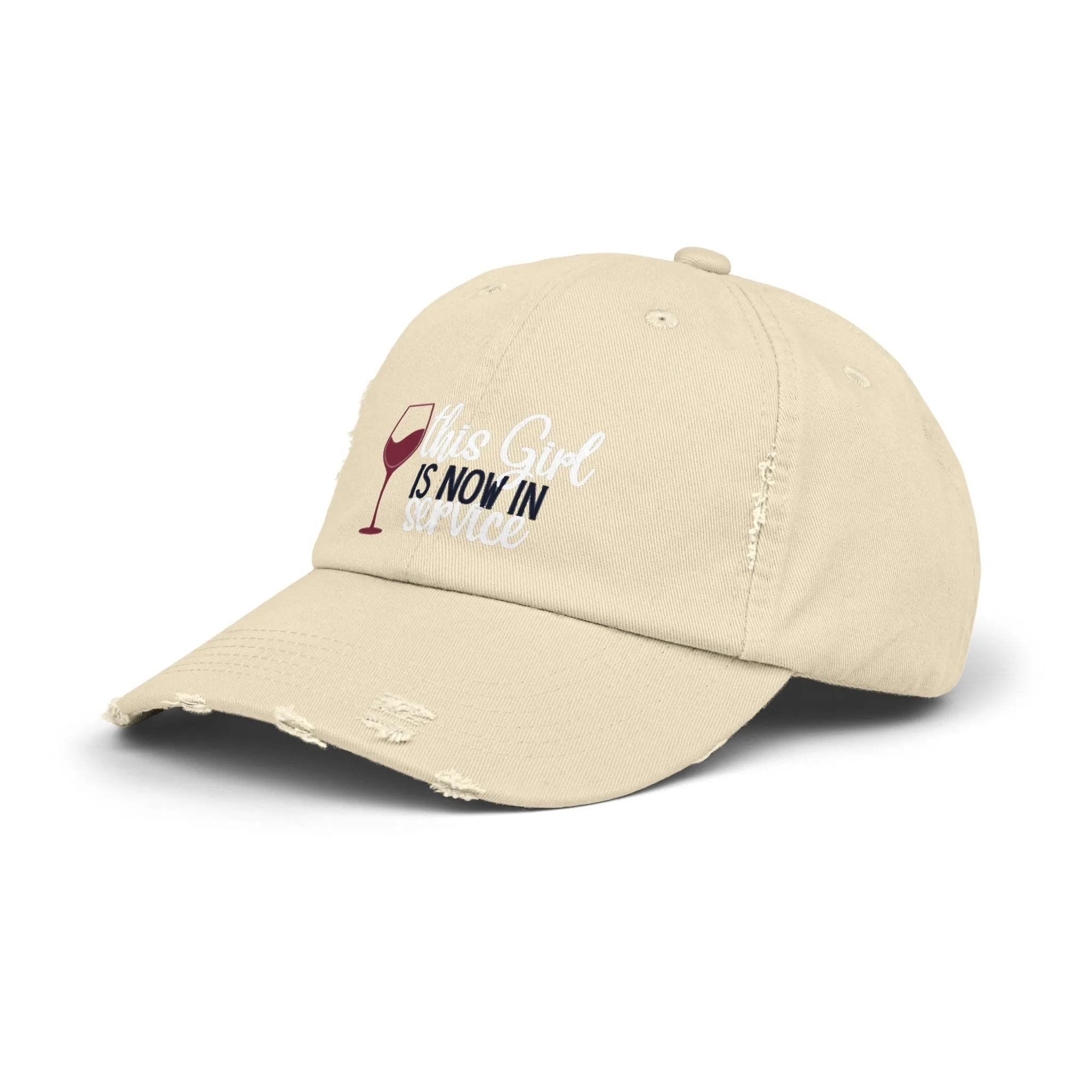 Girl in Service Distressed Cap