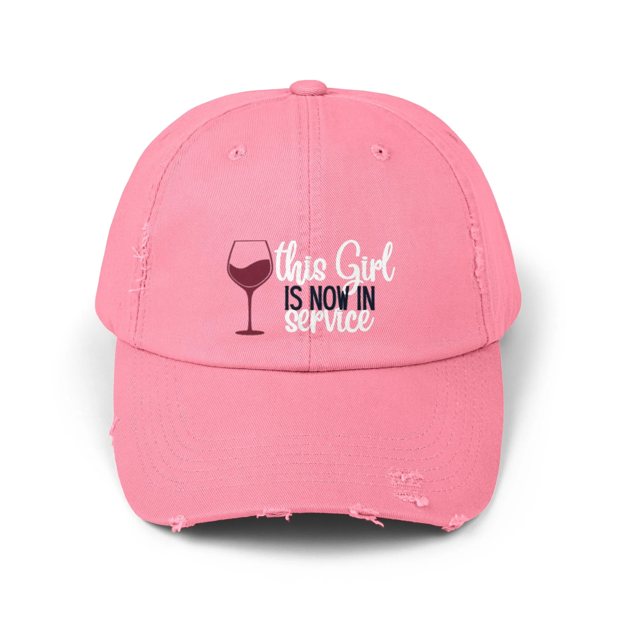 Girl in Service Distressed Cap