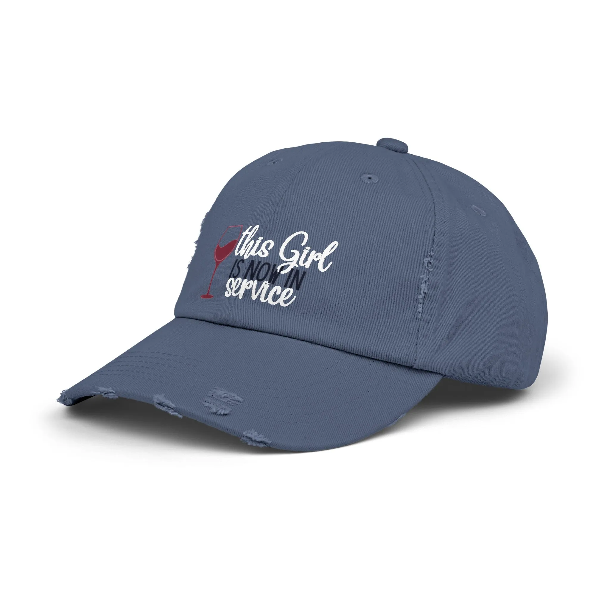 Girl in Service Distressed Cap