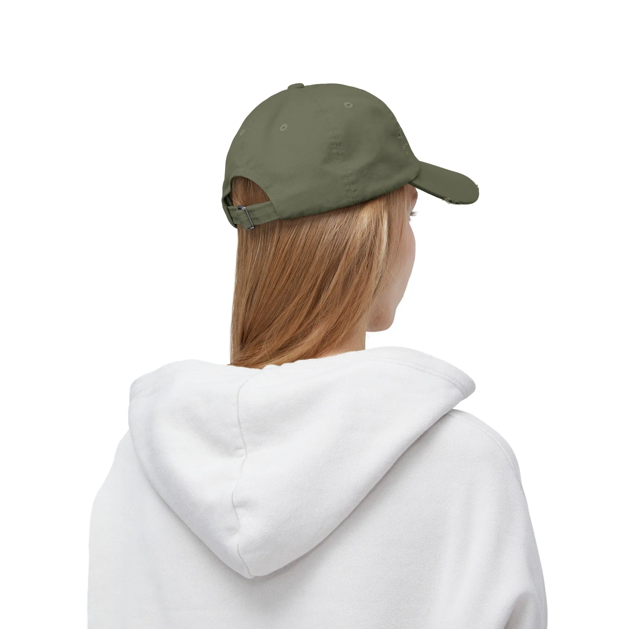 Girl in Service Distressed Cap