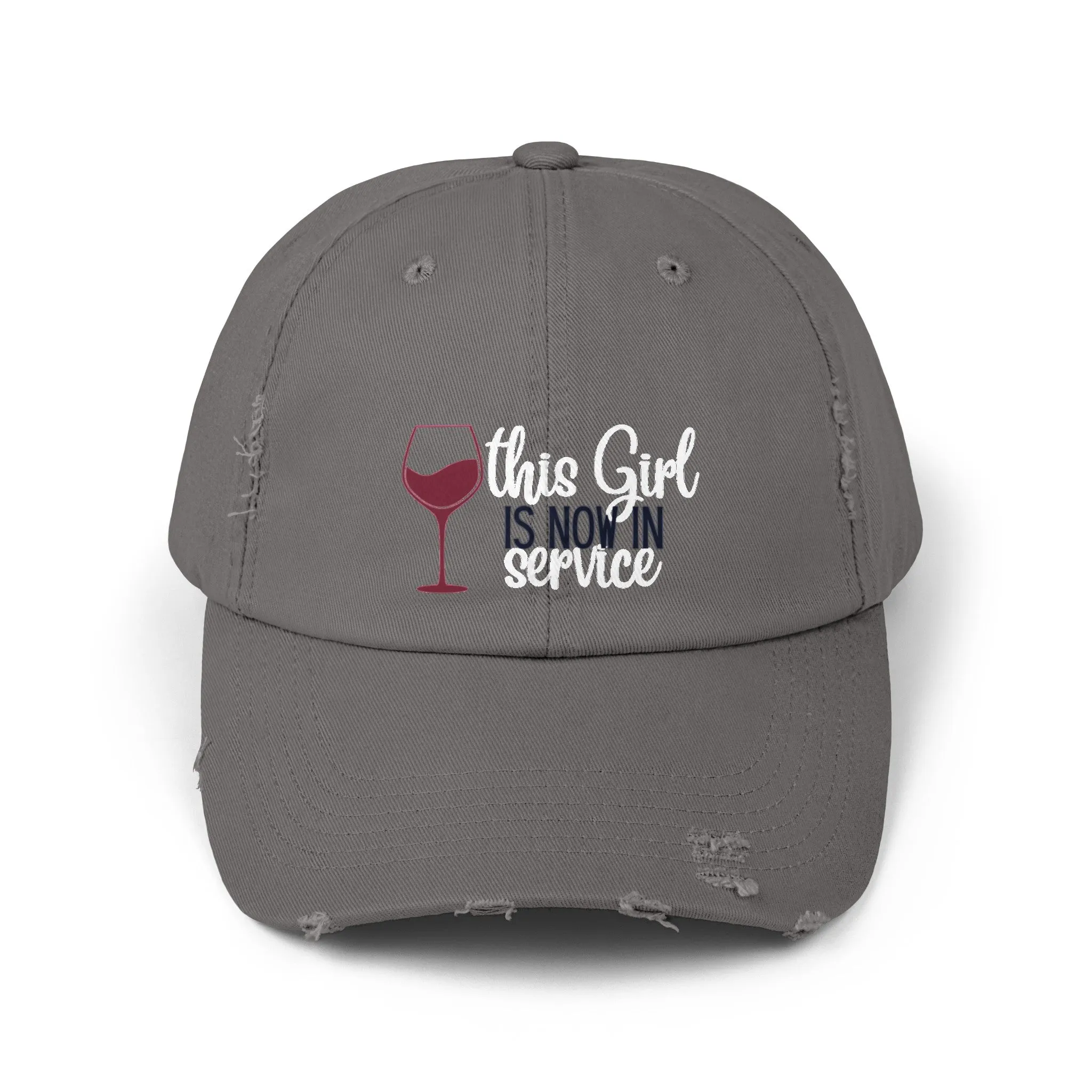 Girl in Service Distressed Cap