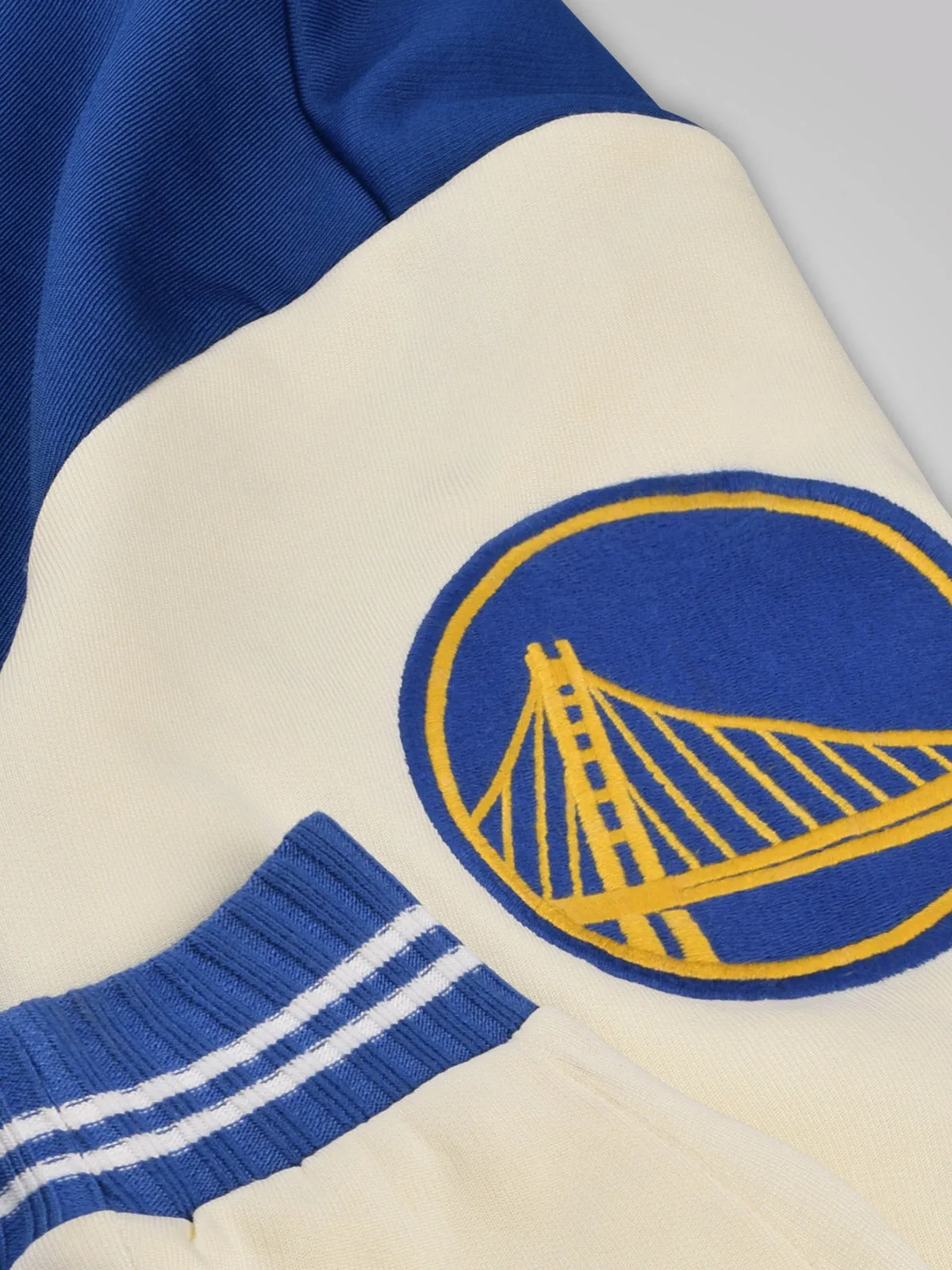Golden State Warriors: Letterman Jacket - Royal Blue